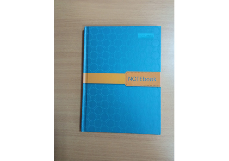 Блокнот А5 96арк BUROMAX INSOLITO,кл., тв. обкл., RB лам.+лак,, бірюзовийBM.24511102-06