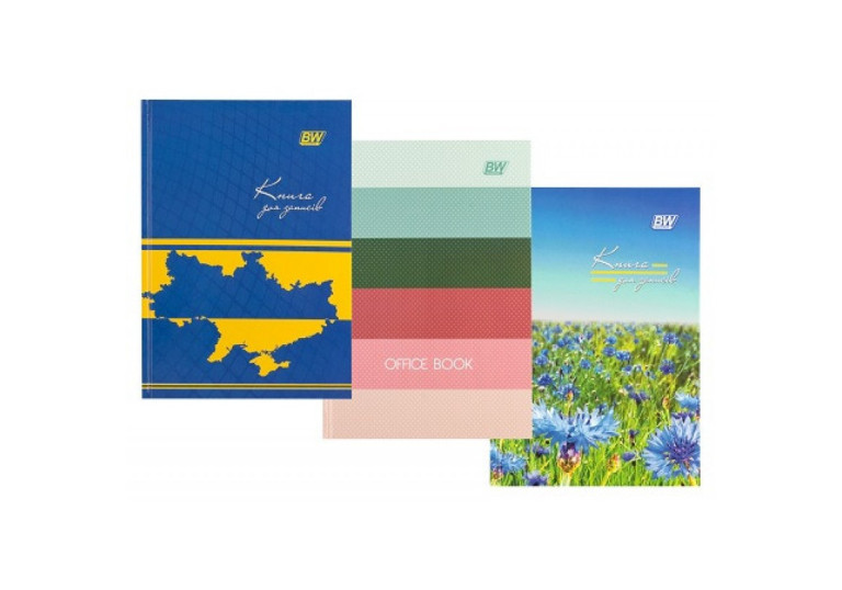 Книга обліку 96 арк#  ламінована NATURE,BM.2400
