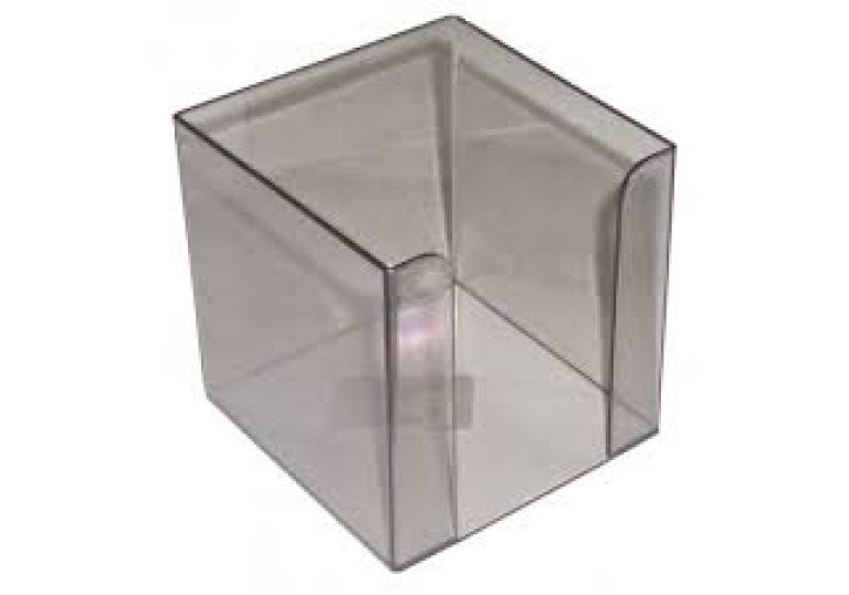 Куб Economix пластиковий для  паперу 9х9х9см димчастий E32601-17