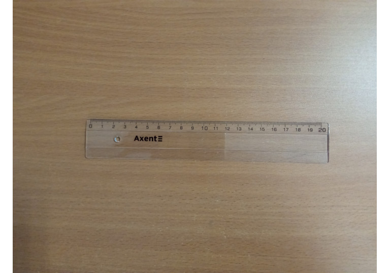 Лінійка пластикова 20смпрозора Axent 7320-А Лінійка пластикова 20смпрозора Axent 7320-А