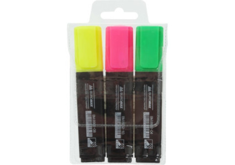 Набір маркерів текстових 3шт Buromax ВМ 8902-93 Набір маркерів текстових 3шт Buromax ВМ 8902-93