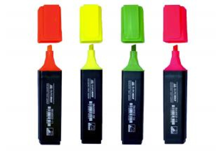 Набір маркерів текстових 4шт Buromax JOBMAX ВМ 8902-94 Набір маркерів текстових 4шт Buromax JOBMAX ВМ 8902-94