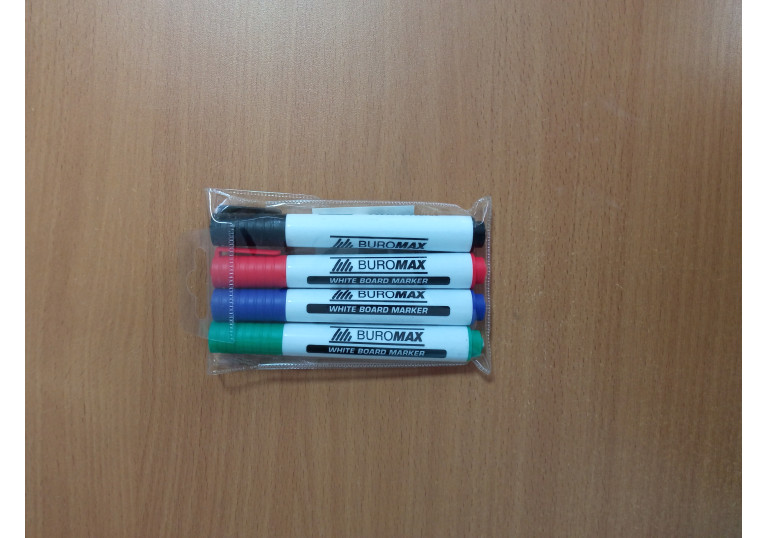 Набір маркерів текстових 4шт Buromax круглі ВМ 8906-94 Набір маркерів текстових 4шт Buromax круглі ВМ 8906-94