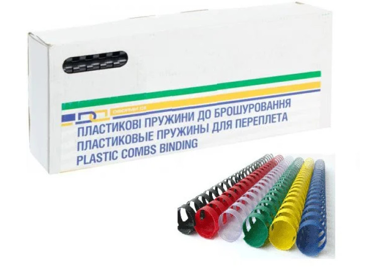 Пружини для біндера 6мм чорна (100шт)ВМ,0500-01 Пружини для біндера 6мм чорна (100шт)ВМ,0500-01