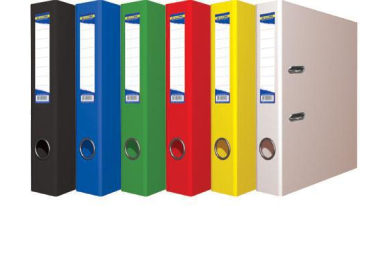 Реєстратор А4 5см жовтий BUROMAX LUX. JOBMAX односторонній BM.3012-08c