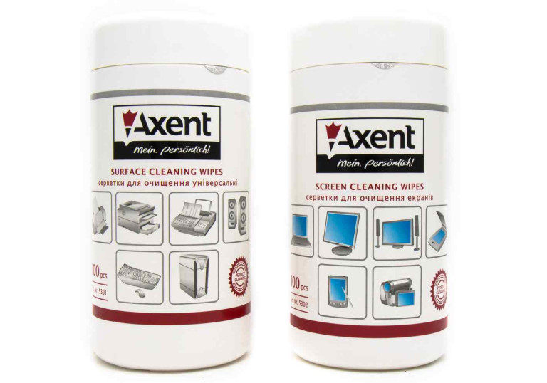 Серветки для орг.техніки в тубі Axent D-5301 Серветки для орг.техніки в тубі Axent D-5301
