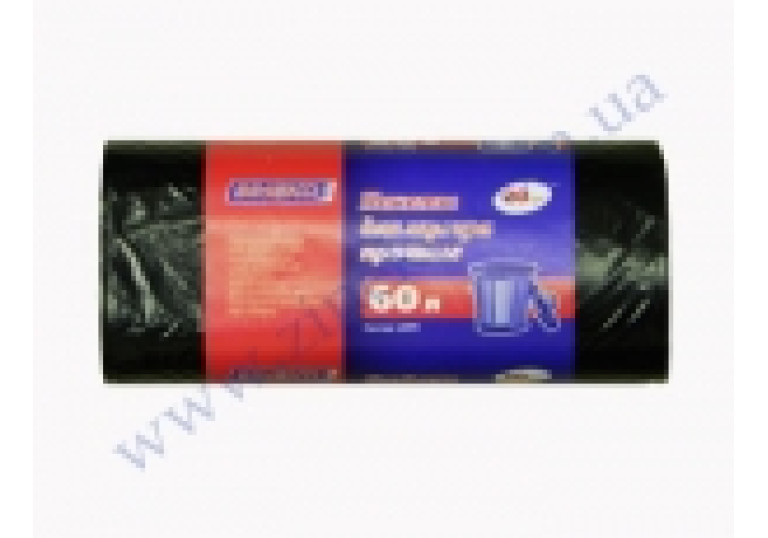 Пакети для сміття 60л (40шт),60*80